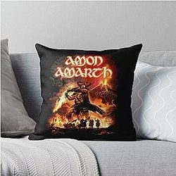 Best of amon amarth band logo exselna popular Throw Pillow RB2611