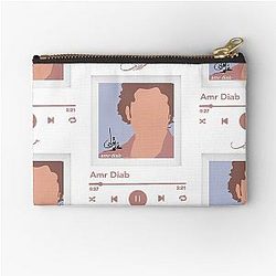Amr Diab Music Plaque Album Waela Zipper Pouch