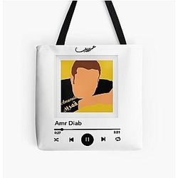 Amr Diab Plaque For Amarain Album Two Moons All Over Print Tote Bag