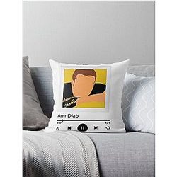 Amr Diab plaque for Amarain album Two Moon Throw Pillow