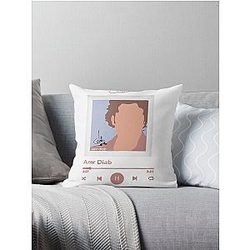 Amr Diab Music Plaque Album My Heart Throw Pillow