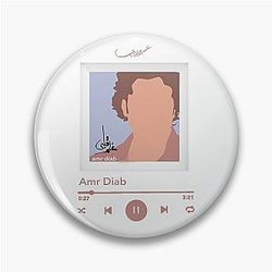 Amr Diab Music Plaque Album Ta3lim Qalbi Pin
