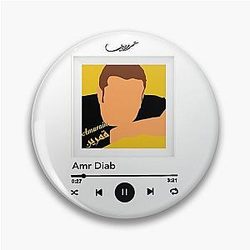 Amr Diab Plaque for Amarain Album Two Moons Pin