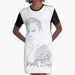 Amr Diab typography T-Shirt Dress
