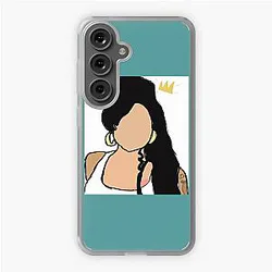 Amy Winehouse line art Samsung Galaxy Soft Case