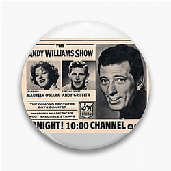 Andy Williams was from Iowa Andy Williams Pins