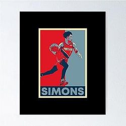 Anfernee Simons Runs The Ball Hold Poster