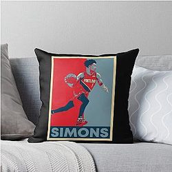 Anfernee Simons Runs a Ball Throw Pillow