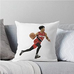 Anfernee Simons Run Throw Pillow