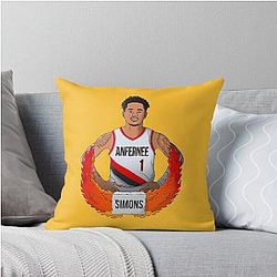 Anfernee Simons Portland Basketball Throw Pillow
