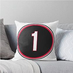 Anfernee Simons Number 1 Jersey Portland Trail Blazers Throw Pillow