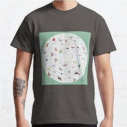 Animal Collective Nouns - Circle. Classic T-Shirt
