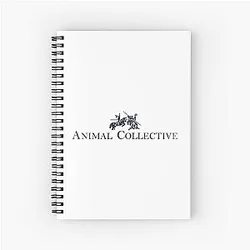 Animal Collective Mashup Spiral Notebook