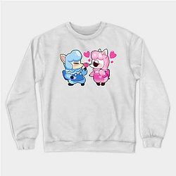 Animal Crossing Sweatshirts - Alpaca couple Sweatshirt TP2712