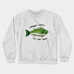 Animal Crossing Sweatshirts - Nobody wants the sea bass Sweatshirt TP2712