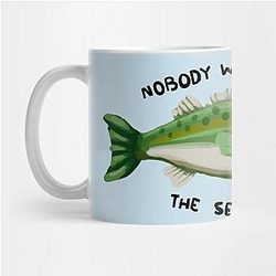 Animal Crossing Mugs - Nobody wants the sea bass Mug TP2712