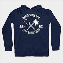 Animal Crossing Hoodies - Catch Some Bees and Chop Some Trees (White) Hoodie TP2712