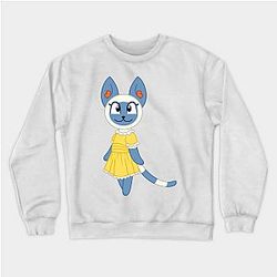Animal Crossing Sweatshirts - Mitzi in a yellow dress Sweatshirt TP2712