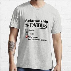 Animal Crossing T-Shirts - Relationship Status Video Games Essential T-Shirts RB3004