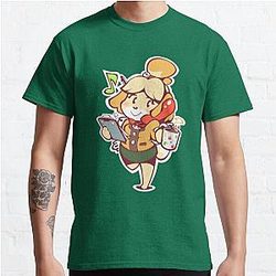Animal Crossing T-Shirts - Isabelle  -  Ready for Work! Classic T-Shirts RB3004