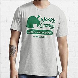 Animal Crossing T-Shirts - NOOK'S CRANNY Essential T-Shirts RB3004