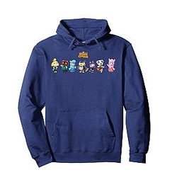 Character Lineup Animal Crossing Hoodies