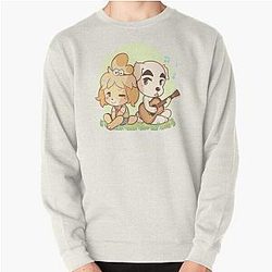Animal Crossing Sweatshirts - Isabelle and K.K. Slider Pullover Sweatshirt RB3004