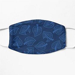 Animal Crossing Face Masks - Dark Blue Nook Phone Inspired Design Flat Mask RB3004
