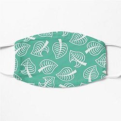 Animal Crossing Face Masks - Animal Crossing New Horizon Inspired Leaf Pattern Flat Mask RB3004