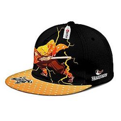 Zenitsu Cap Hat Donder Ademend Kimetsu Anime Snapback GOTK2402