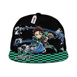Taniro Cap Hat Water Breathing Anime Kimetsu Snapback GOTK2402