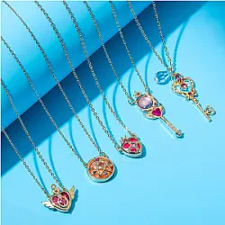 Anime SAILOR MOON Necklace Tsukino Usagi Magical Girl Transformation Cartoon Necklace Cosplay Fan Gift Men Women Bag Jewelry