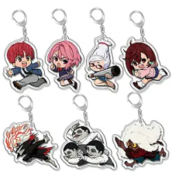 Dandadan Ayase Momo Acrylic Keychain Anime Figures Takakura Ken Miko Cosplay Bag Pendant Keyring Jewelry Accessories Fans Gifts