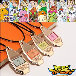 Anime Digimon Adventure Necklace 11 Styles Evolver Metal Pendant Csoplay Necklace Unisex Jewelry Accessories Gift Decoration
