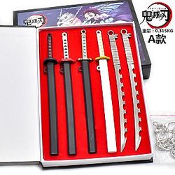 Demon Slayer Katanas - Anime Cosplay Swords Set Demon Slayer Anime Weapon Collection