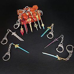 Genshin Impact Katanas - Genshin Impact Sword Cute Bag Pendant Key Ring Cosplay Anime Swords