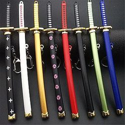 One Piece - Eight Color Roronoa Zoro Sword Anime Cosplay Katana One Piece Keychain