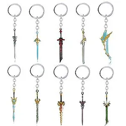 Genshin Impact Katanas - 6cm Anime Genshin Impact Game Cosplay Weapons Keychain Accessories Gift