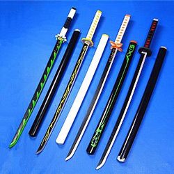 Demon Slayer Katanas - Anime Katana Weapon Cosplay Demon Slayer Creative Toys Collection