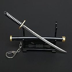 One Piece Katanas - One Piece Anime Eight Color Swords Key Chains Decoration