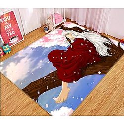 Inuyasha Rugs - 3D Inuyasha 1337 Anime Non Slip Rug Mat Official Store YYA1612