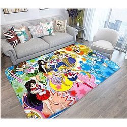 Sailor Moon Rugs - 3D Sailor Moon 2028 Anime Non Slip Rug Mat Official Store YYA1612