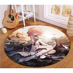 3D Black Feather 2003 Anime Non Slip Rug Mat Official Store YYA1612