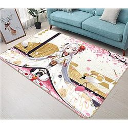 3D Flower Season Girl 1561 Anime Non Slip Rug Mat Official Store YYA1612