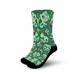 Bulbasaur Socks Costume Pokemon Anime Socks Pattern GAS1801