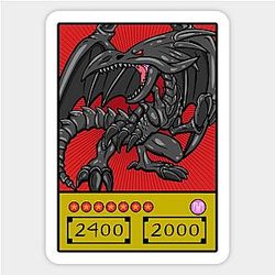 Red Eyes Black Dragon Card Sticker TP0401