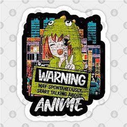 Citation Manga Chibi Sticker Anime fille Kawai TP0401