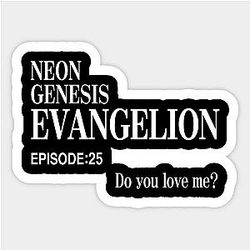 Neon Genesis Evangelion Title Card Sticker TP0401