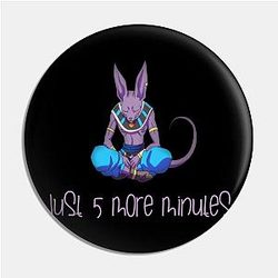 5 more minutes Beerus Dragon Ball Pin TP0501