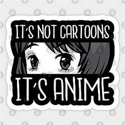 It's not cartoons it's anime Sticker TP0401